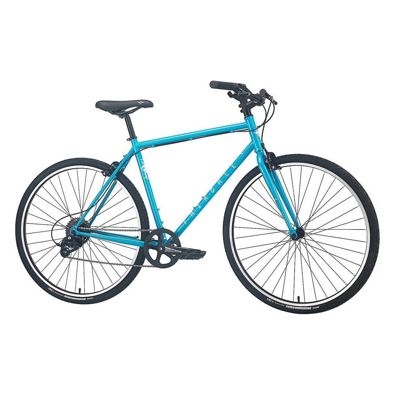 Fairdale Lookfar XS Blau - Vielseitiges Fahrrad aus Stahl 1020 mit Gepäckträger und Schutzblech - 1