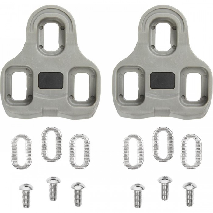 Exustar Grey Cleats Compatible with Look Keo 7° with Mounting Material Included - 1