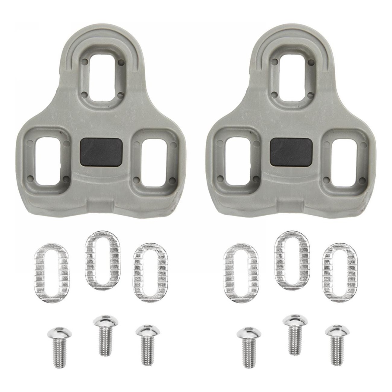 Exustar Grey Cleats Compatible with Look Keo 7° with Mounting Material Included - 1