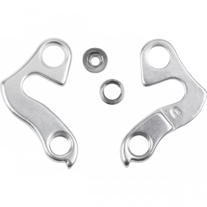 Dirt Jump/Dual Slalom Frame Hanger 660790 with Bolt and Nut in Silver Aluminium - 1