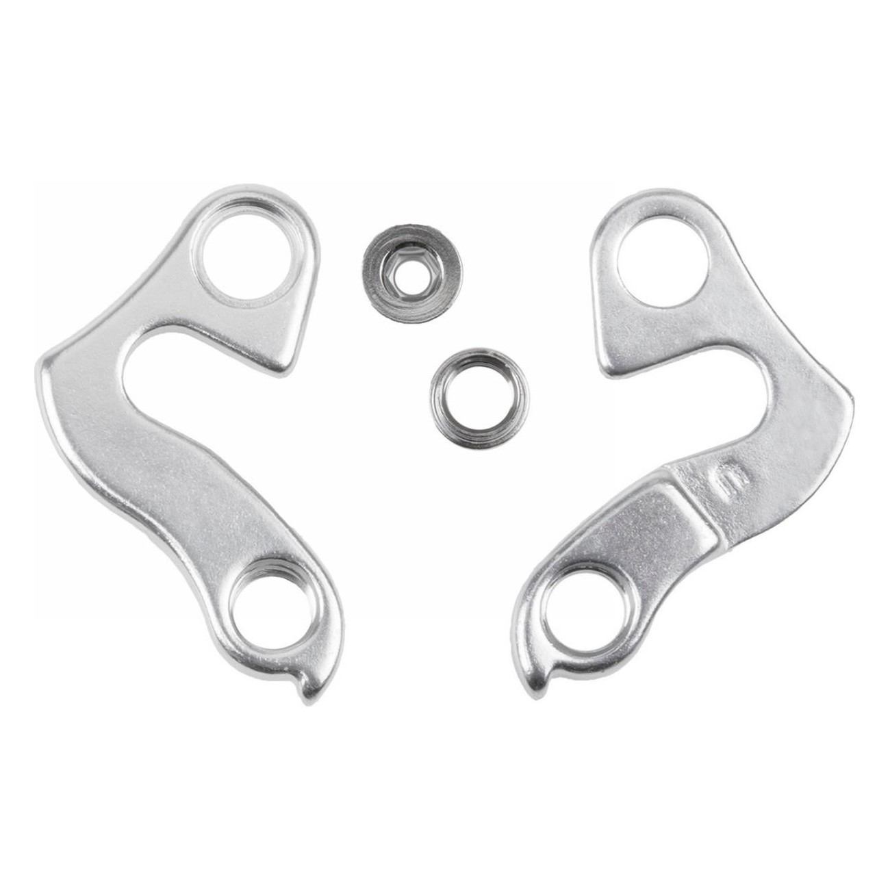 Crochet de cadre Dirt Jump/Dual Slalom 660790 avec boulon et écrou en aluminium argent - 1