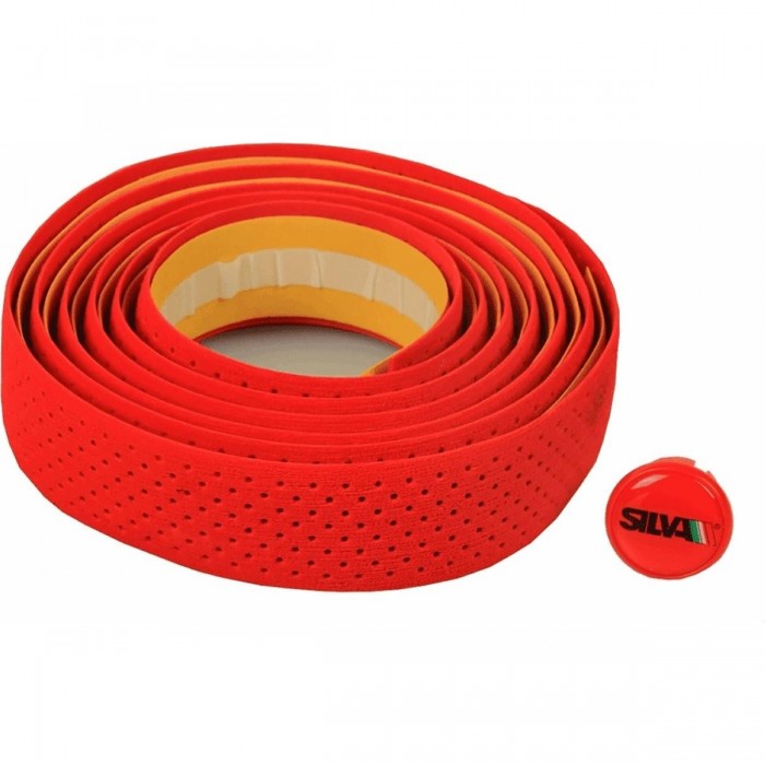 Red Polyurethane Handlebar Tape with Holes for Adults - Comfort & Style for Bicycles - 1