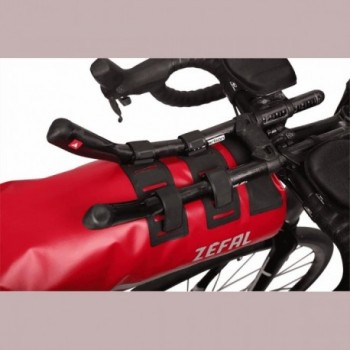 Bolsa de Manillar Zefal Z Adventure Aero 8L Impermeable Roja para Aerobar - 3