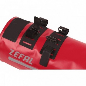 Bolsa de Manillar Zefal Z Adventure Aero 8L Impermeable Roja para Aerobar - 9