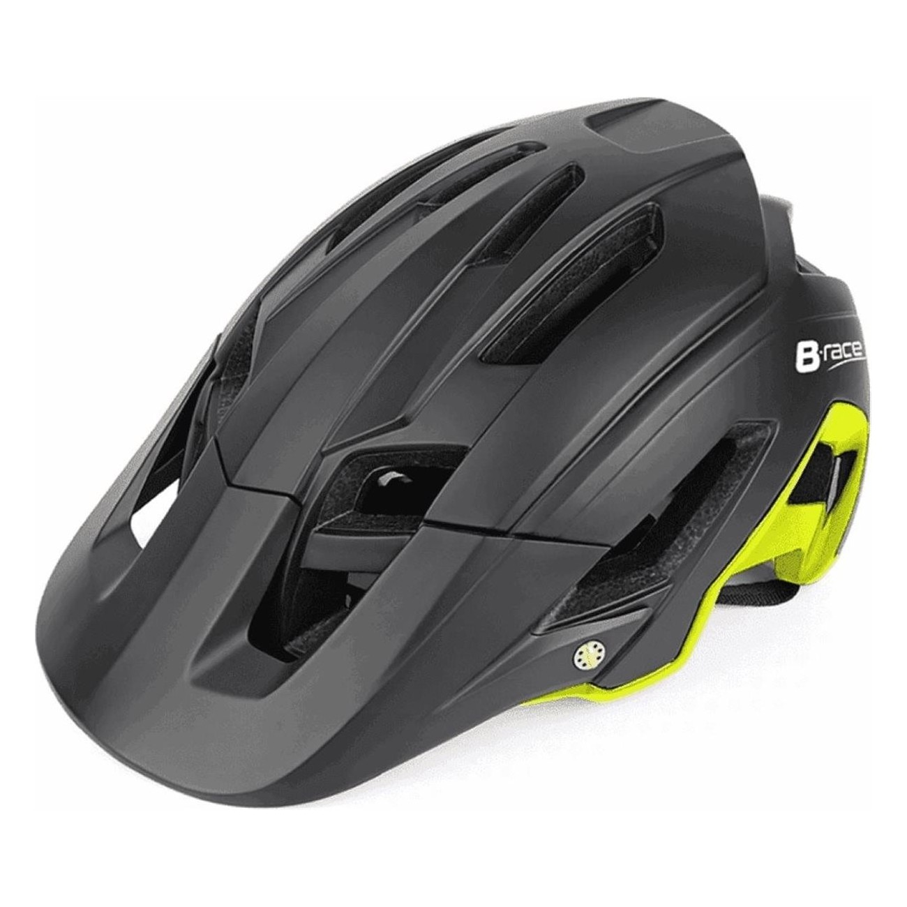 B•RACE STONE II In-Mold Helmet Black/Lime Size L/XL (58-62 cm) - Safety & Comfort - 2