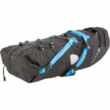 Mochila-Silla Impermeable M-Wave Rough Ride L 11L Negra con Estampado Reflectante - 4