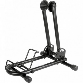 M-Wave Black Folding Bike Display Stand for 20'-29' Wheels, Space-Saving - 1