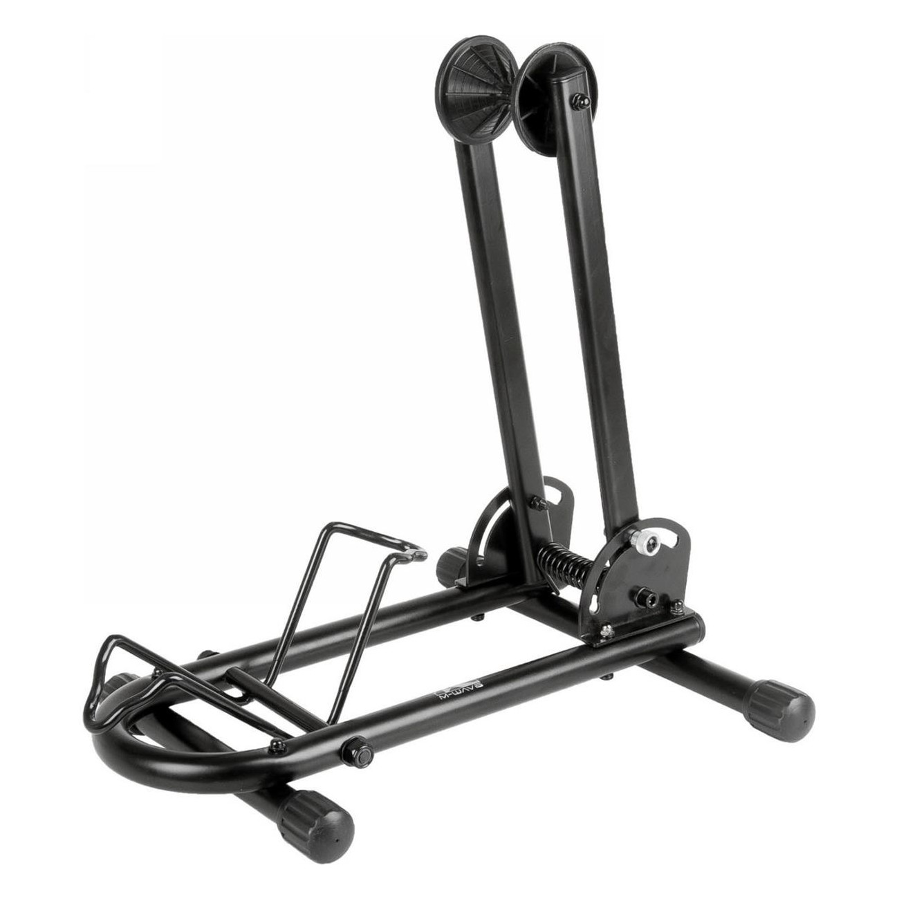 M-Wave Black Folding Bike Display Stand for 20'-29' Wheels, Space-Saving - 1