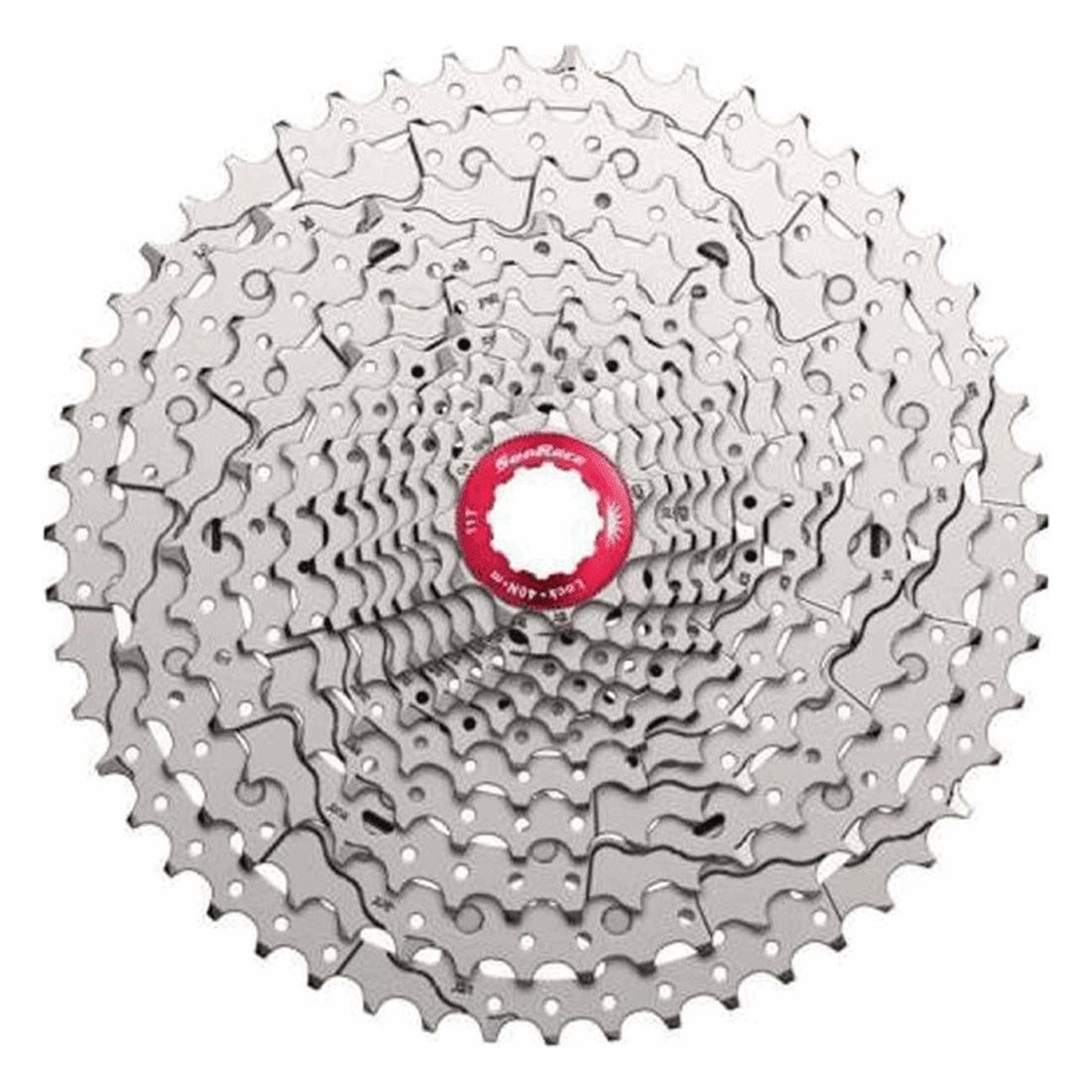 Cassetta MTB 12V 11-51 Denti in Acciaio Argento Compatibile Shimano - Sunrace - 1 - Cassette - 4710944265088