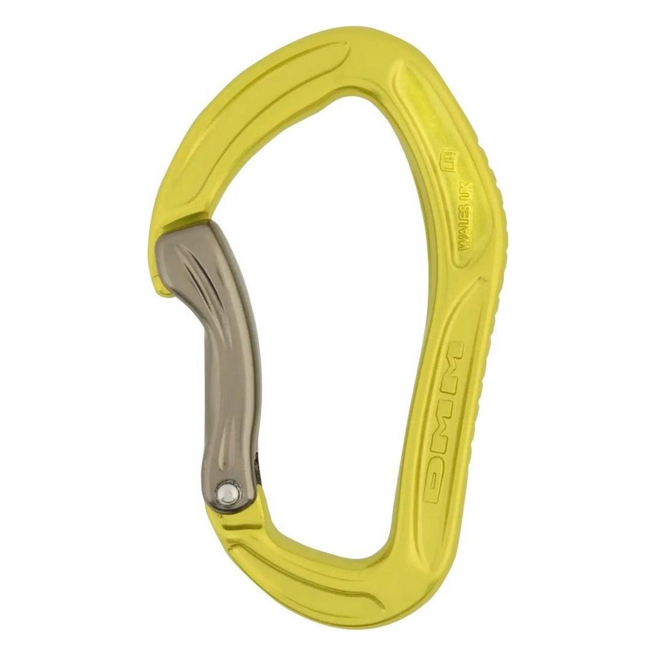 Alpha Sport Carabiner for Climbing - Lime, Curved Gate, 46g, Ergonomic - 1