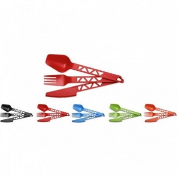 Set de Couverts Ultra-Léger Trailcutlery Tritan® pour Randonnée - Bleu - 2