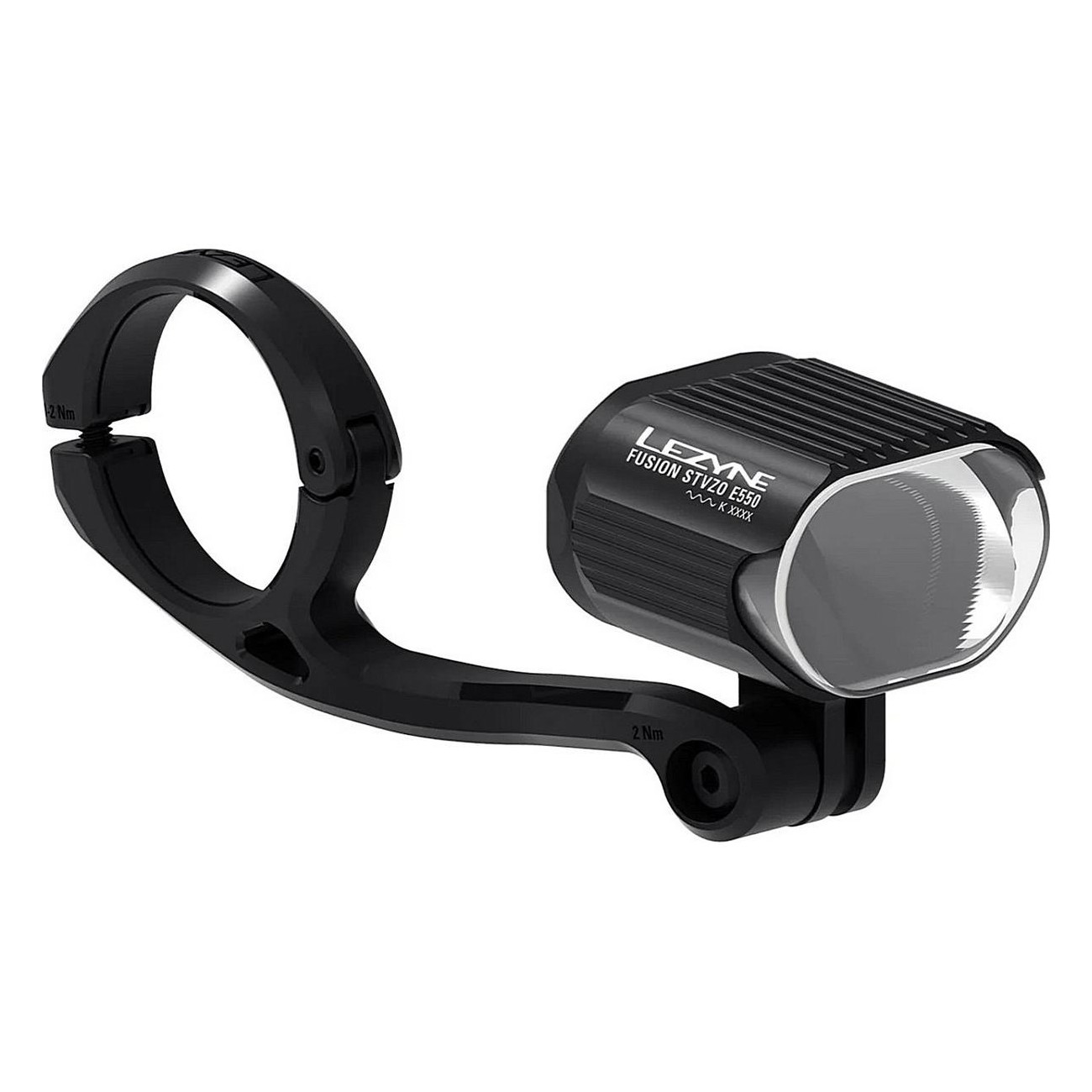 Lezyne E-Bike Fusion STVZO E550 Lampe LED pour Vélos Électriques, Noir/Blanc, 550 Lumen - 1