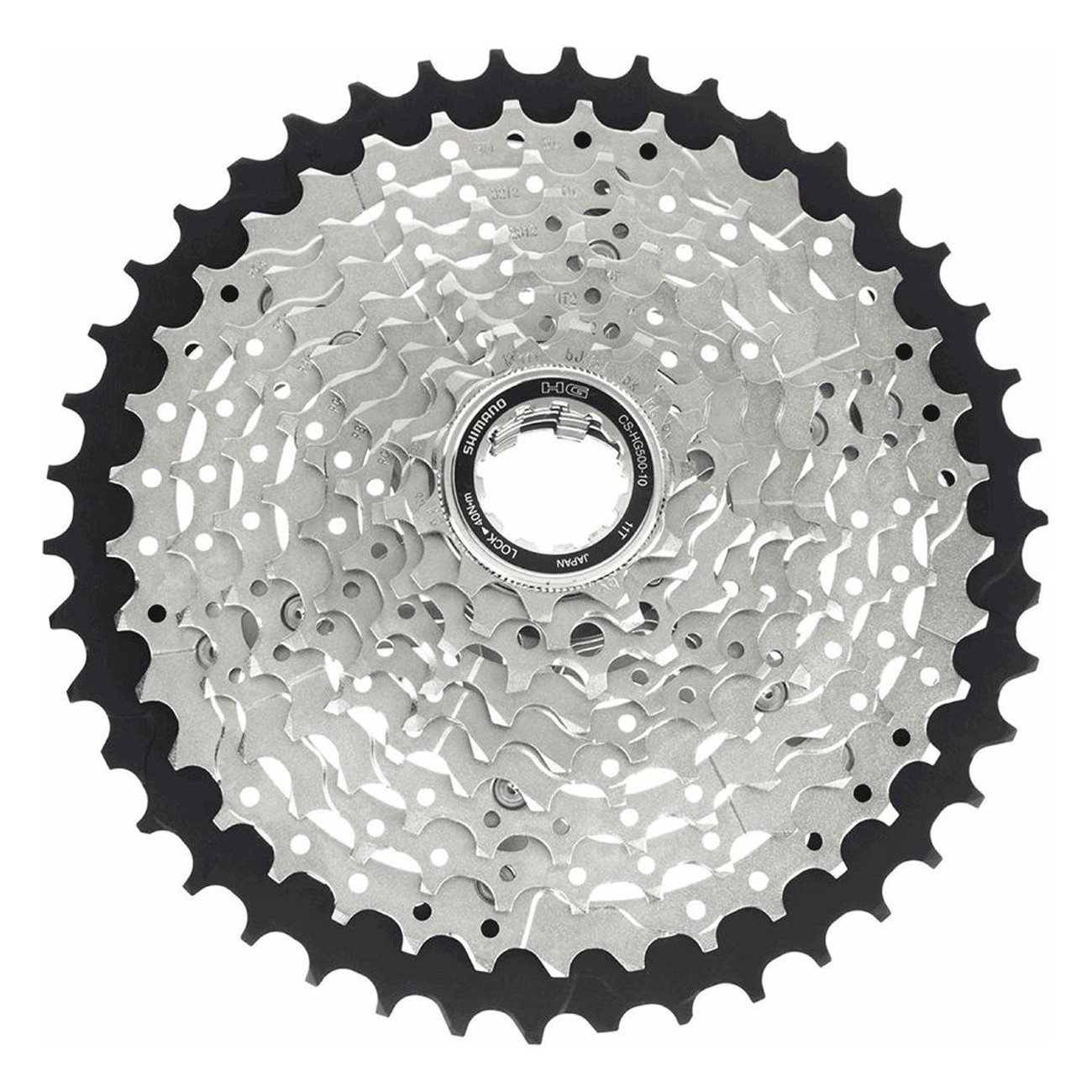 Cassetta MTB Shimano Deore HG50 10V 11-36T Argento - Trasmissione Fluida e Precisa per Mountain Bike - 1 - Cassette - 4524667407