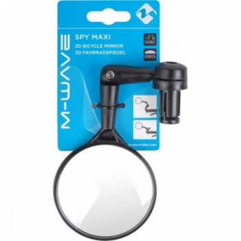 Miroir de vélo Spy Maxi parabolique réglable 76mm noir pour guidon - 4