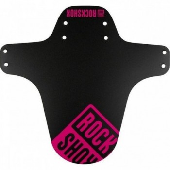 RockShox Black MTB Mudguard with Magenta Print - Fork Protection - 1