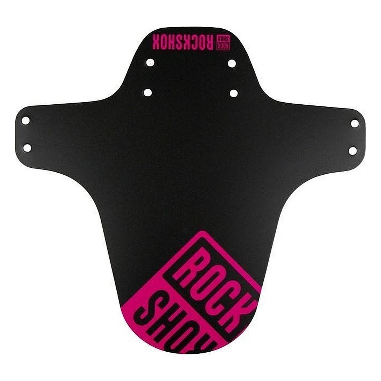 RockShox Black MTB Mudguard with Magenta Print - Fork Protection - 1