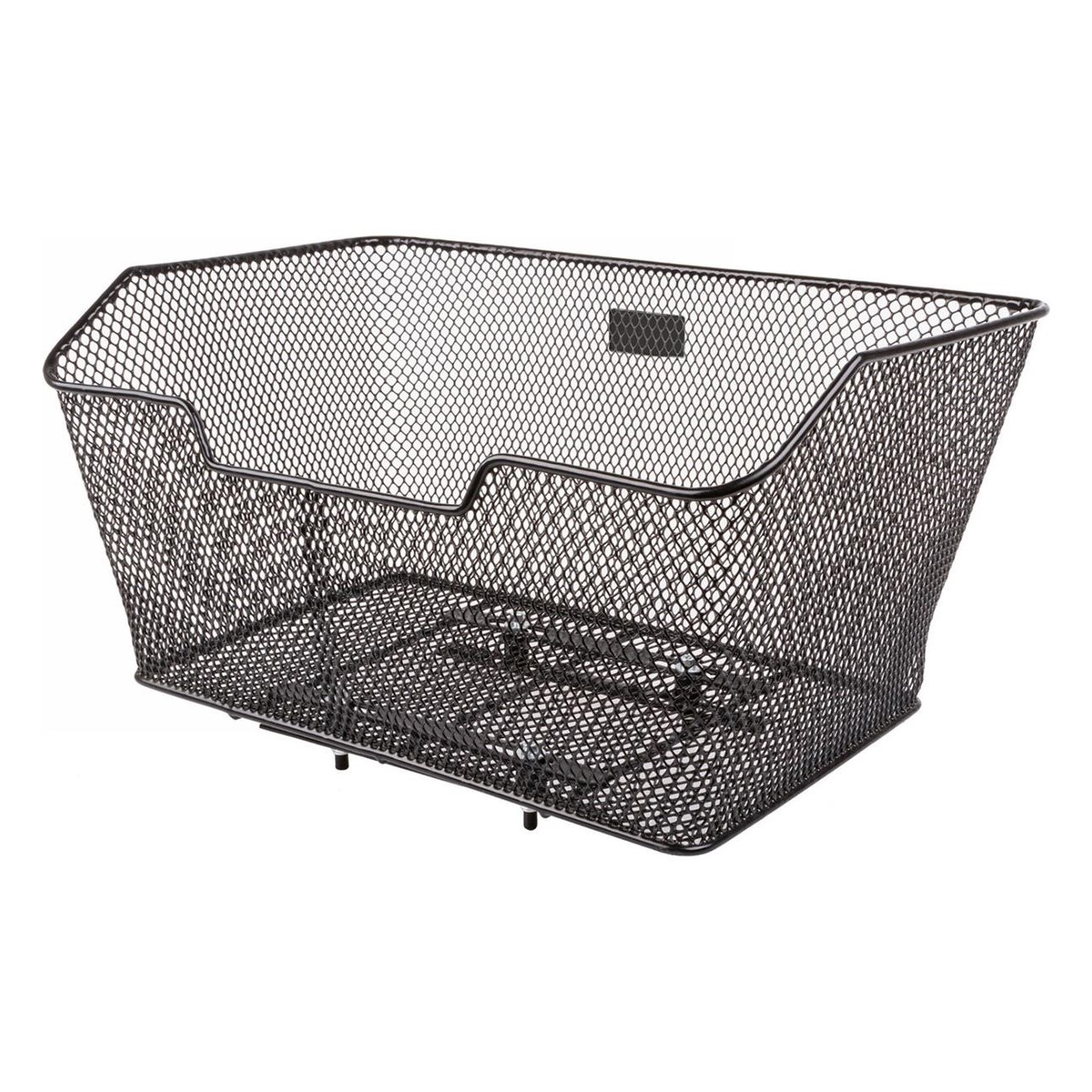 Panier Arrière en Acier Noir M-Wave XXL pour Porte-Bagages 27,5x48,5x23/15 cm - 1