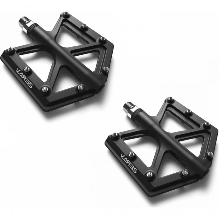 Pedales Flat Zeray ZP-D213 de Carbono para Offroad, Negros, 109.8x100mm - 1