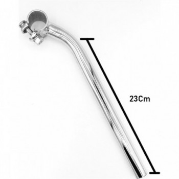 Foldable Chrome Steel Handlebar Stem 21.1mm x 23cm for Bicycle - 1