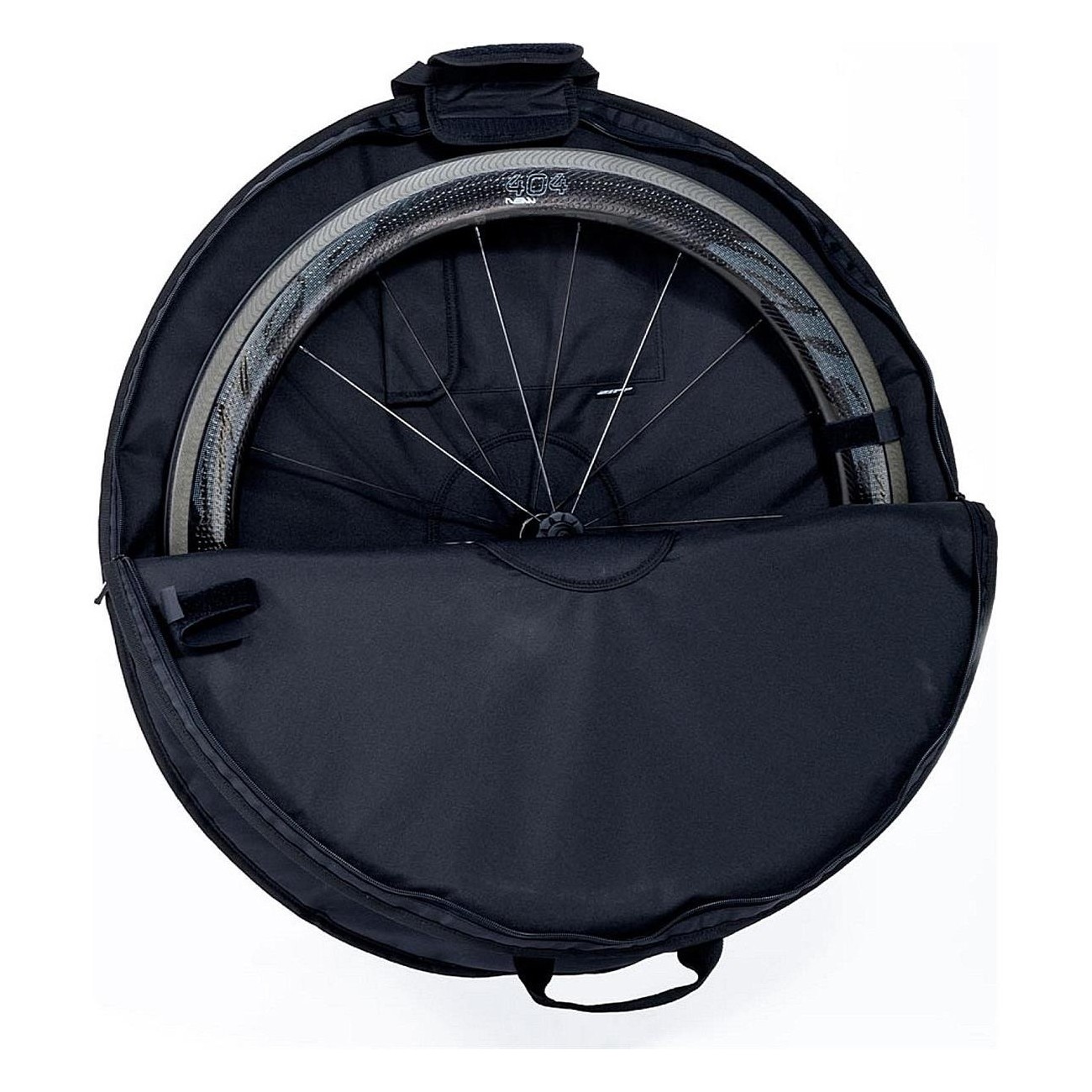 Bolsa Acolchada para Rueda Individual con Bolsillo Interno y Asa - Compatible Zipp Connect, Resistente al Agua - 2