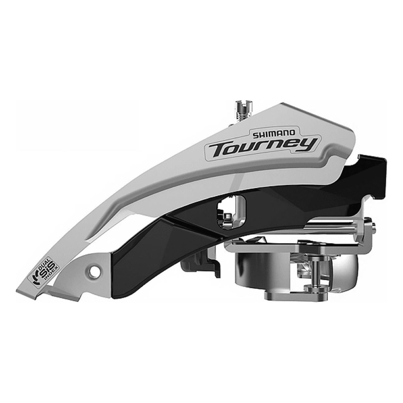 Deragliatore Anteriore Shimano FD-TY600-L6 per Bicicletta, Compatibile 3x6/7/8 Velocità, Diametro 31.8/34.9mm, Serie Tourney - 1