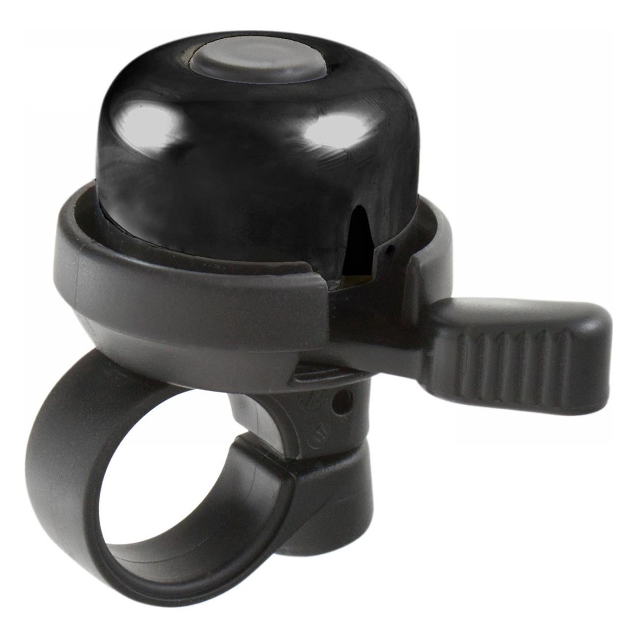 Cloche Ding-Dong Mini en Laiton Noir pour Guidon 22,2 mm M-WAVE - 1