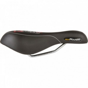 Sella VELO Nero Opaco 255x177 mm, Acciaio con Gel, 477g, Senza Morsetto - 2 - Selle - 4015493250913