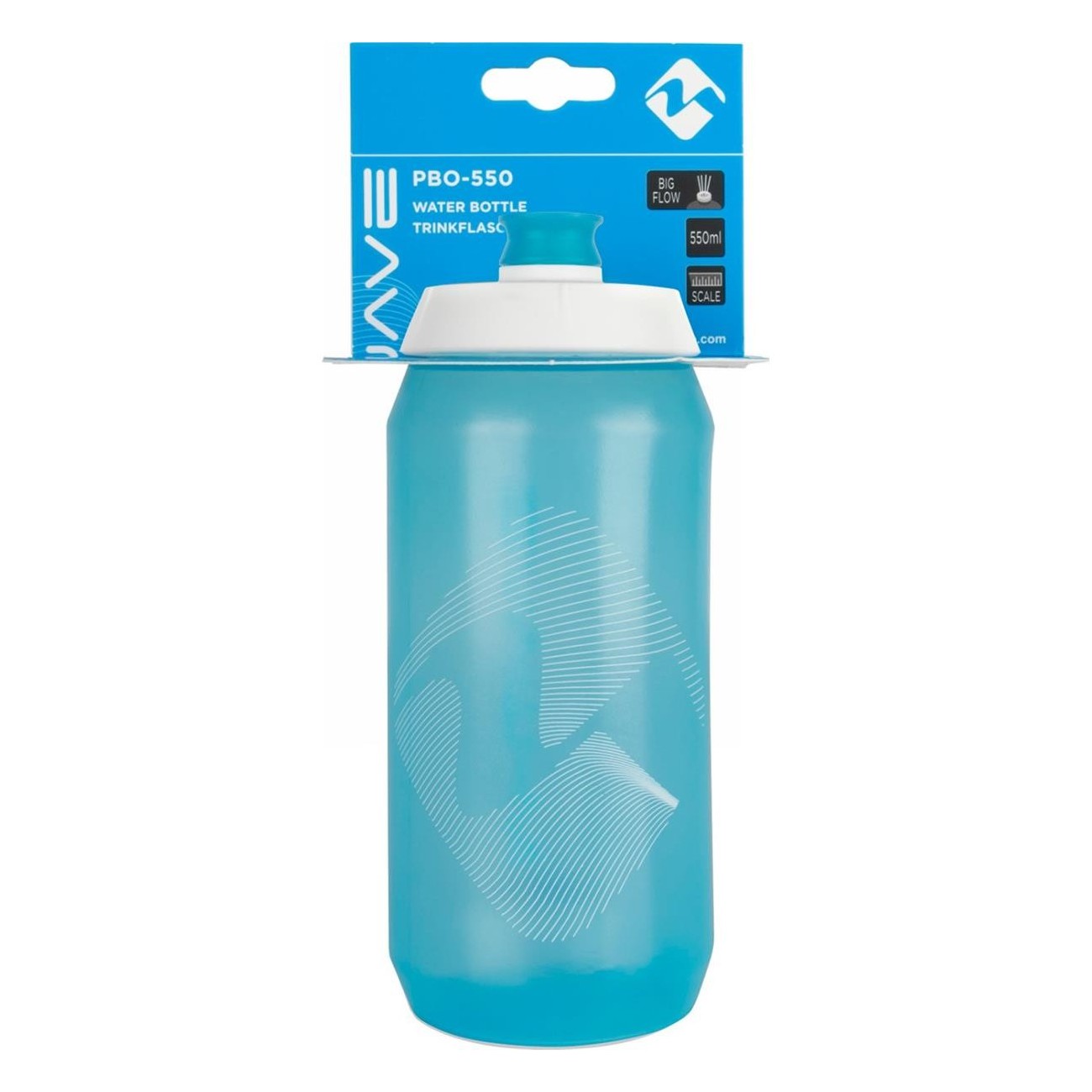 Bouteille M-Wave PBO 550 ml en Plastique Bleu Transparent - 4