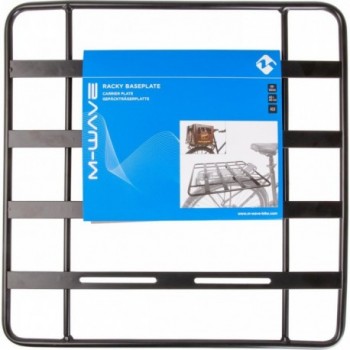 Black Aluminum Racky Baseplate 400x400mm with Mounting Kit - 8