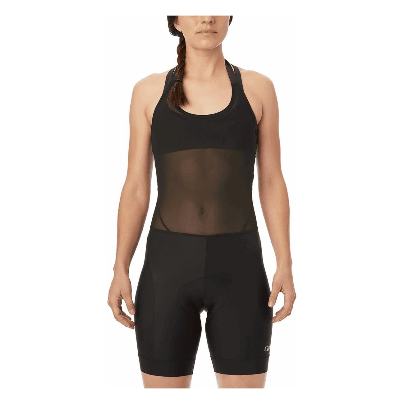 Women's Chrono Sport Halter Bib Shorts Black XS Summer - Comfort & Sustainability - 2