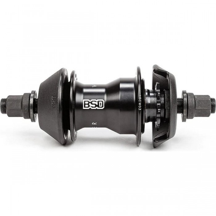 West Coaster V2 RHD Rear Hub with Hub Guards - Black - 1