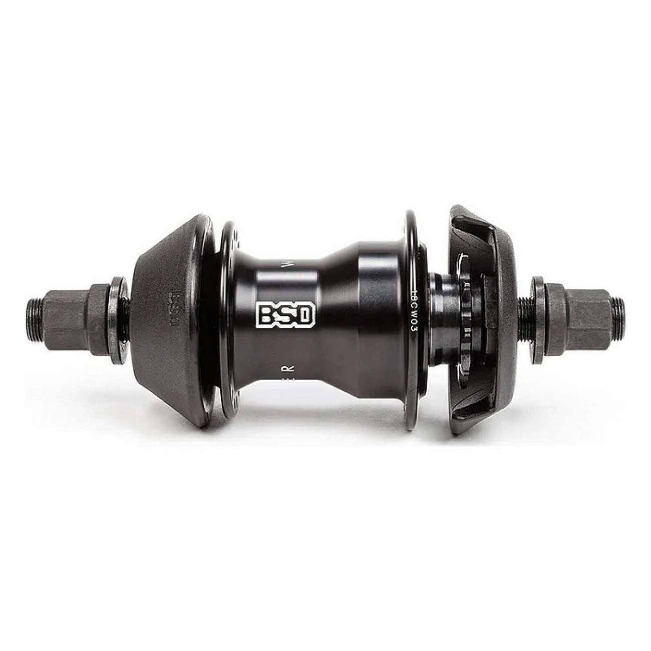 West Coaster V2 RHD Rear Hub with Hub Guards - Black - 1