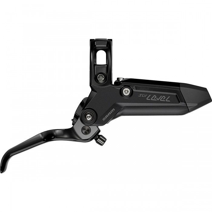 Freno Posteriore SRAM Level Silver Stealth Nero - 4 Pistoni, Cavo 2000mm, Senza Rotore/Adattatore - 1 - Pinze e comandi - 071084