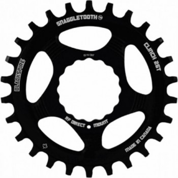 Couronne VTT 34 Dents RaceFace Cinch Snaggletooth 11/12v Montée Directe Noir - 1