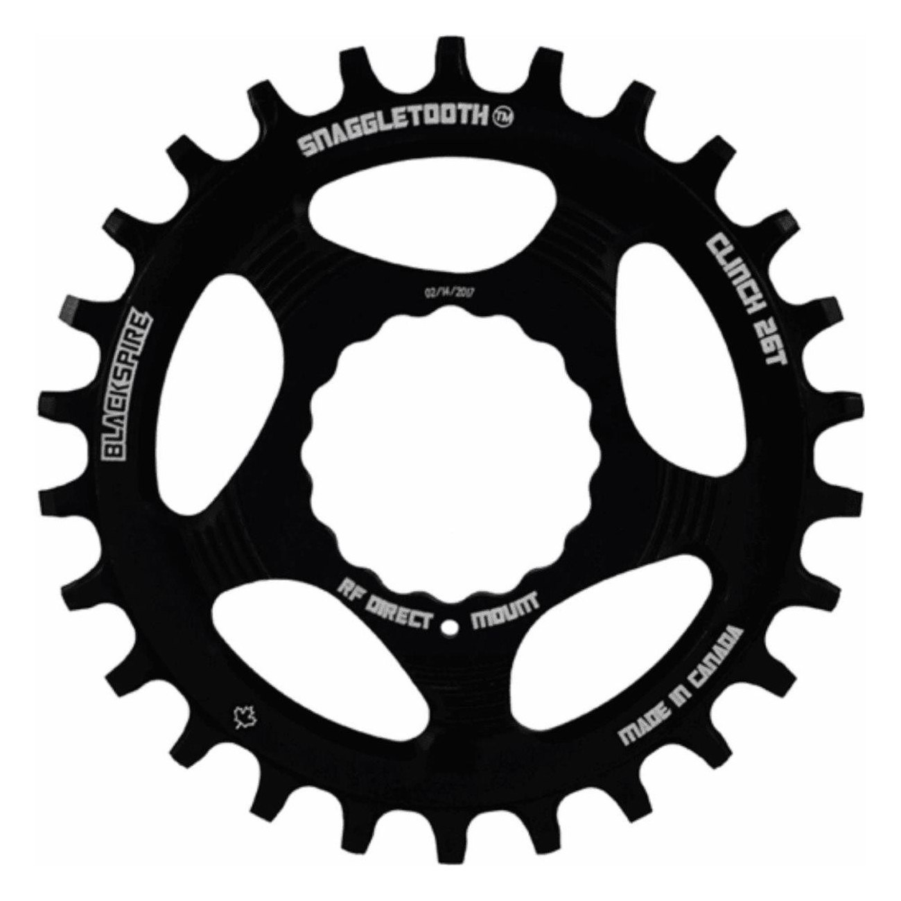 RaceFace Cinch Snaggletooth 34T MTB Chainring 11/12v Direct Mount Black - 1