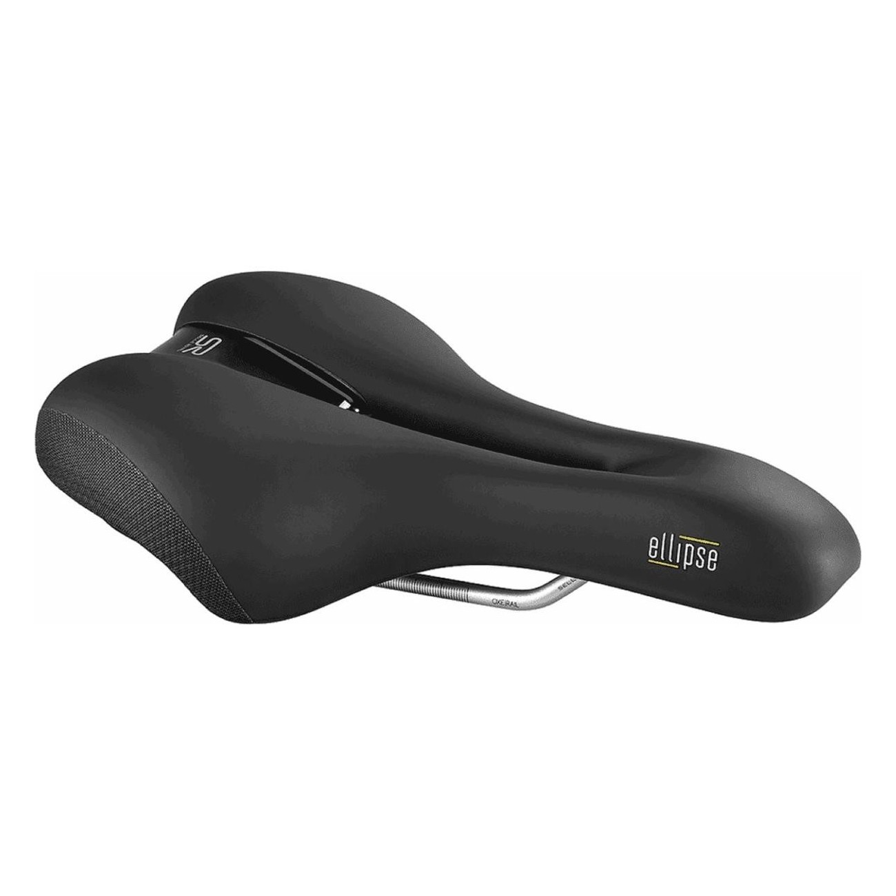 Selle Royal Ellipse Moderate Unisexe 23 - Confort et Résistance, Noir 276x180 mm - 8