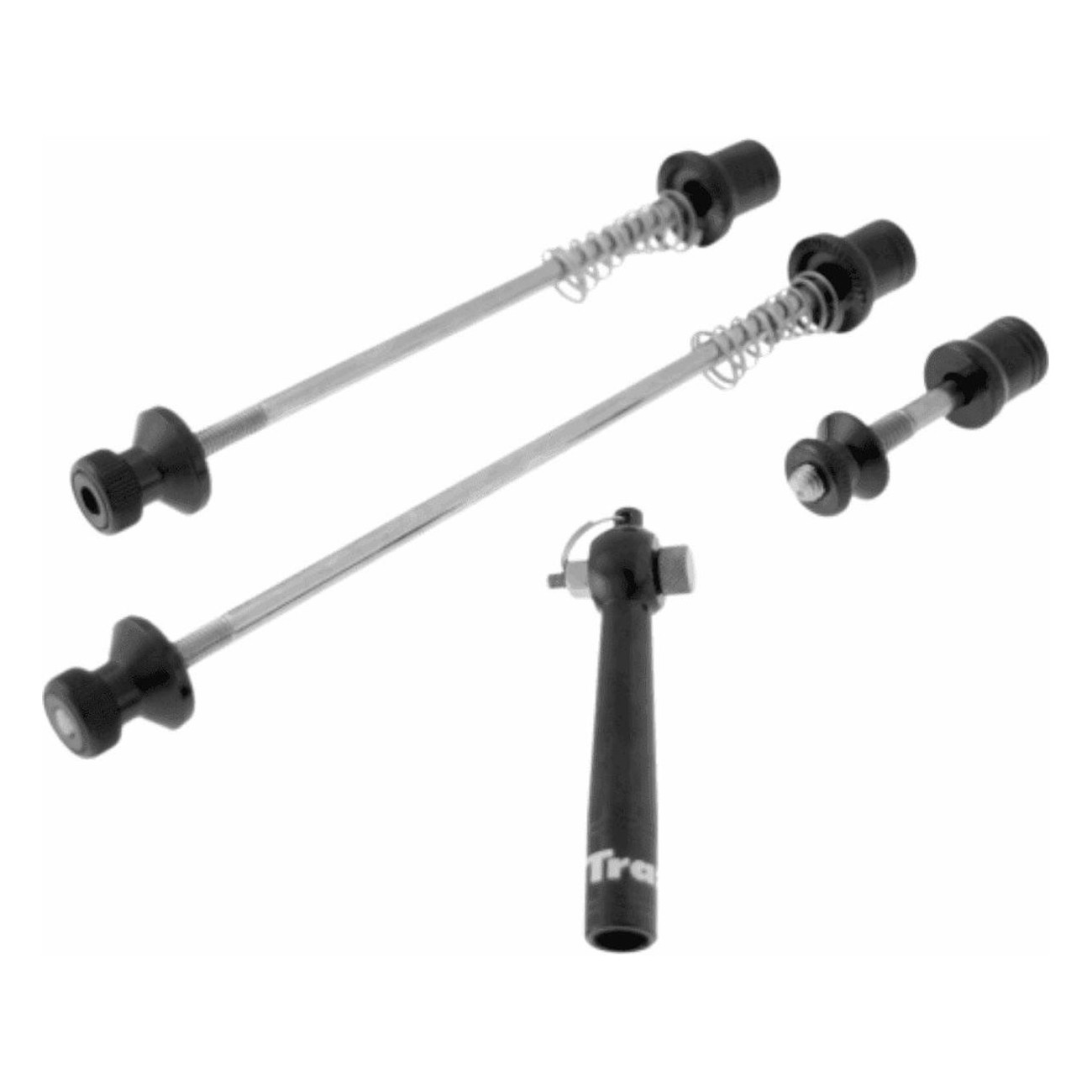 Front, Rear Hub and Seat Locking Kit with Removable Key - Black Version - 1