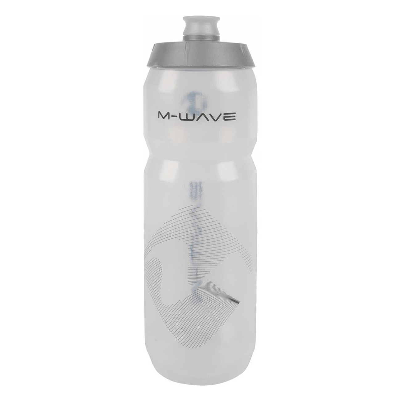 M-Wave 750ml Transparent and Silver Plastic Water Bottle - 3