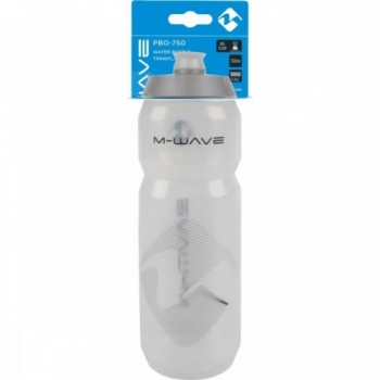 Borraccia M-Wave 750ml in Plastica Trasparente e Argento - 4 - Borracce - 0887539034245