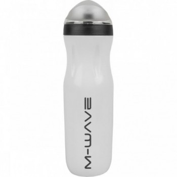 M-Wave 500 ml Thermal Bottle in White/Black Plastic with Retail Packaging - 1