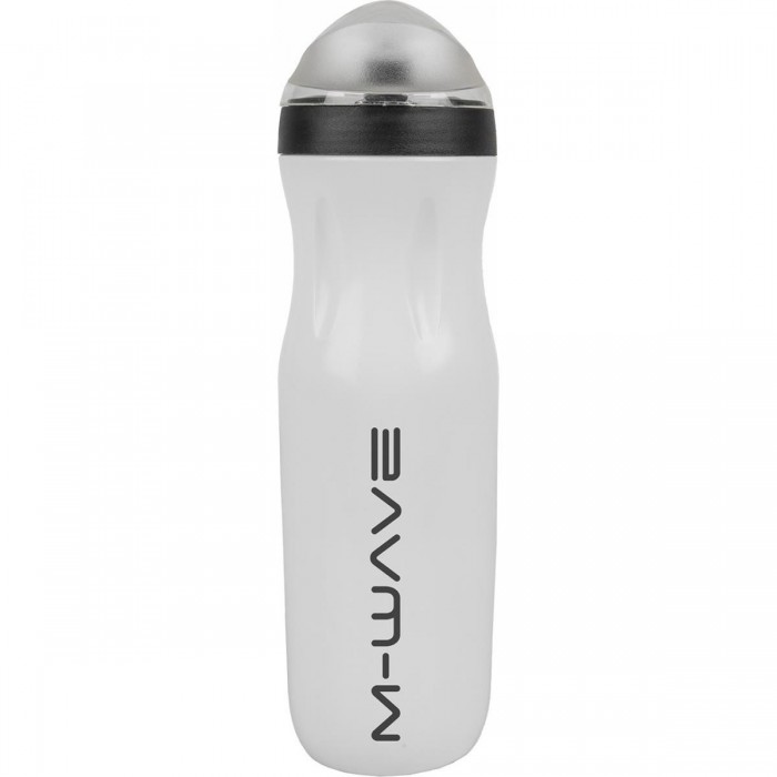 M-Wave 500 ml Thermal Bottle in White/Black Plastic with Retail Packaging - 1