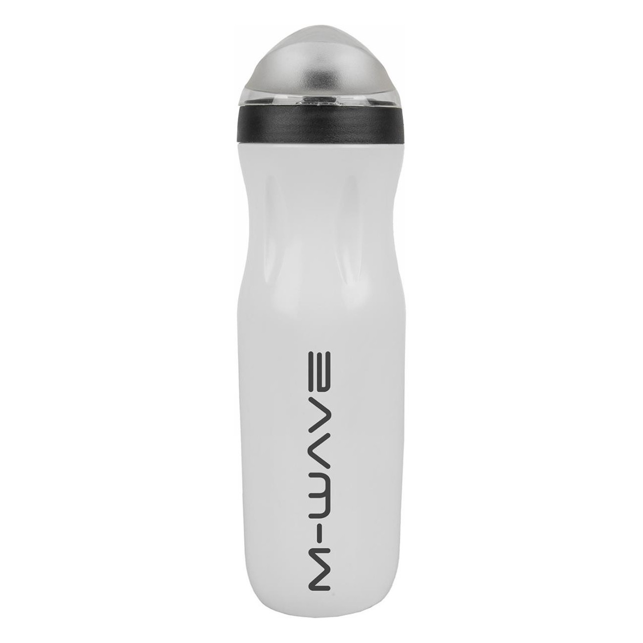 M-Wave 500 ml Thermal Bottle in White/Black Plastic with Retail Packaging - 1