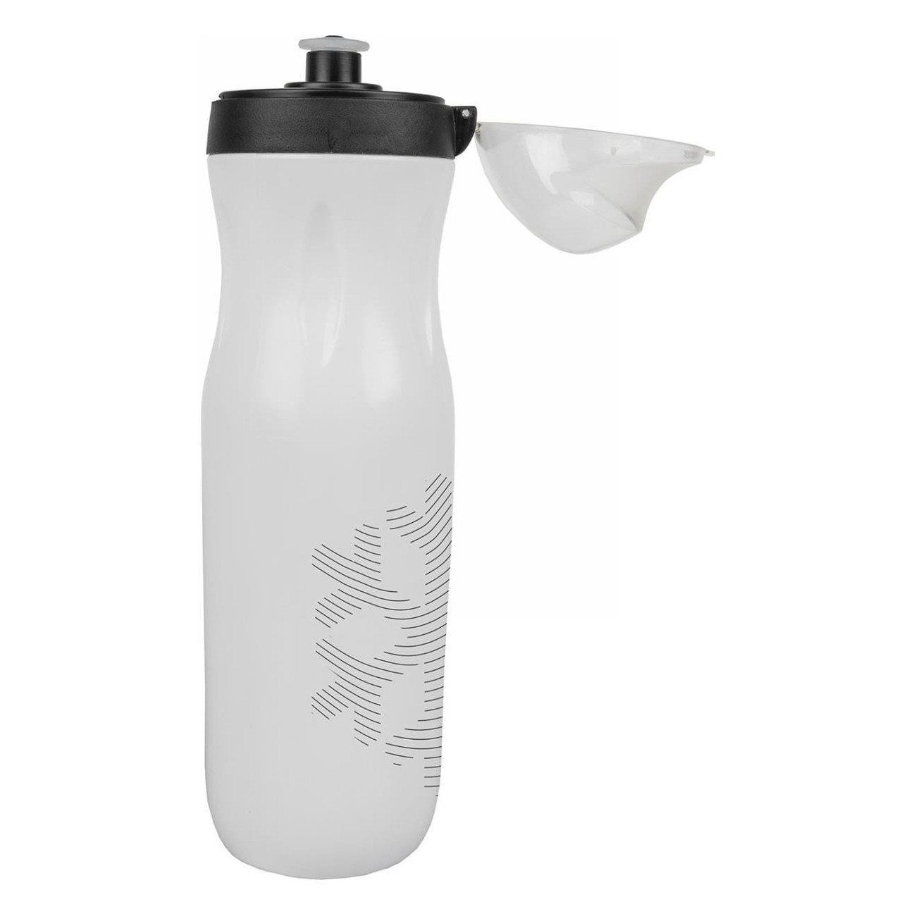 Borraccia Termica M-Wave 500 ml in Plastica Bianco/Nero con Confezione al Dettaglio - 2 - Borracce - 0887539036973