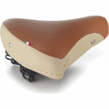 Citybike Saddle Cream/Honey in Skay with Flex PU Padding, 265x215 mm - 1