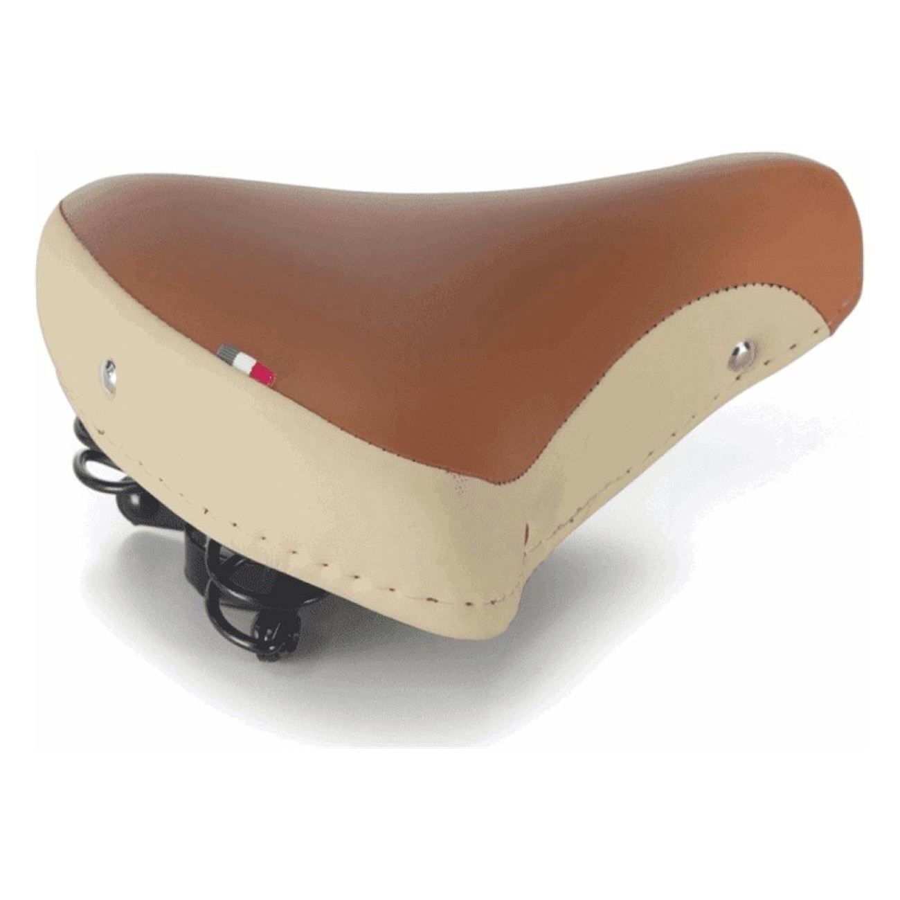 Citybike Saddle Cream/Honey in Skay with Flex PU Padding, 265x215 mm - 1