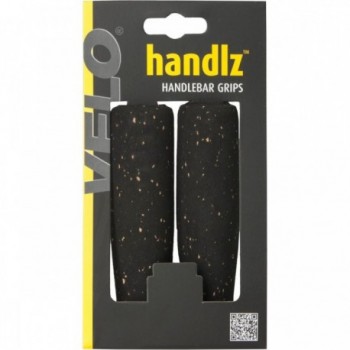 VELO Bicycle Grips in Cork and High-Density Foam 125mm Black/Brown - 2