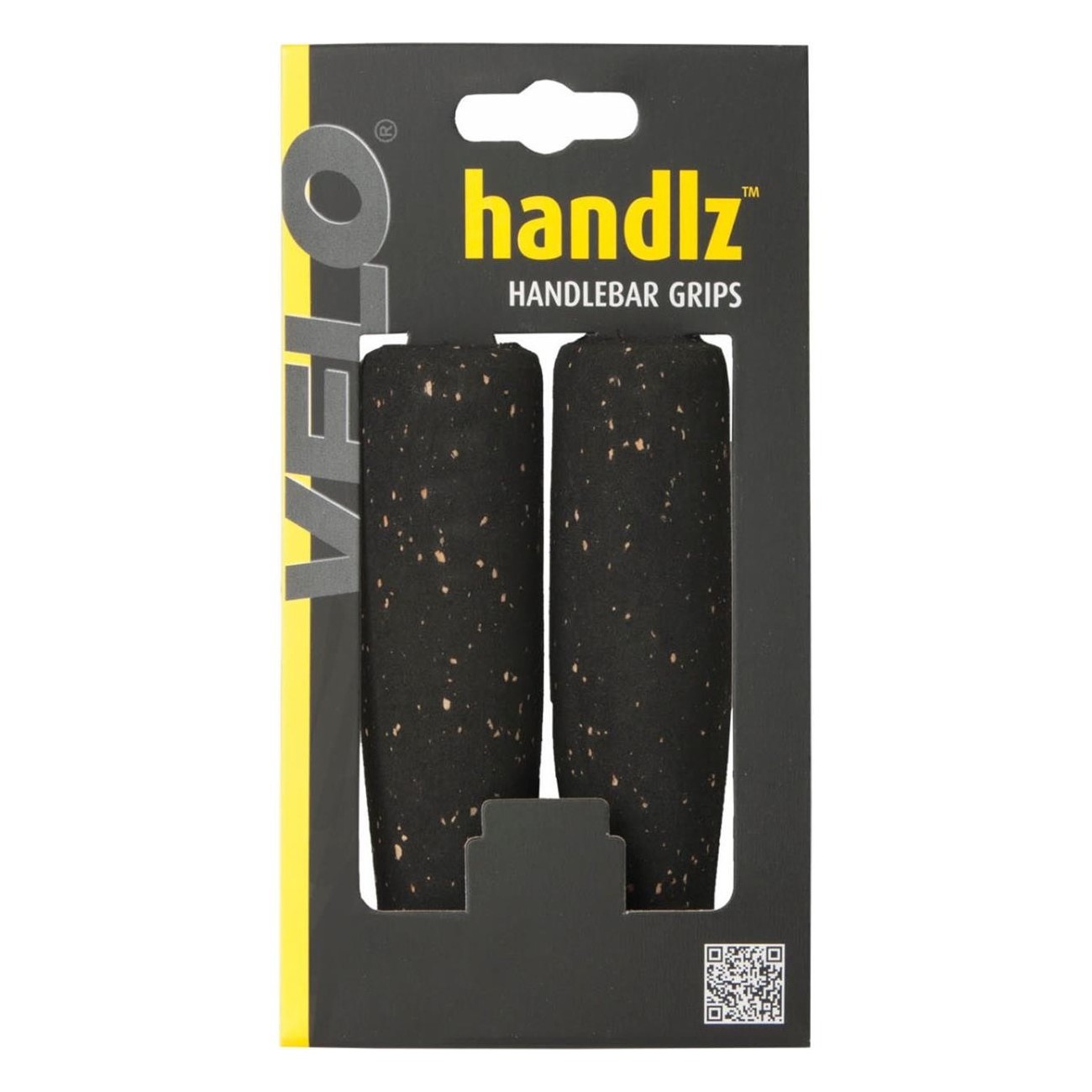 VELO Bicycle Grips in Cork and High-Density Foam 125mm Black/Brown - 2