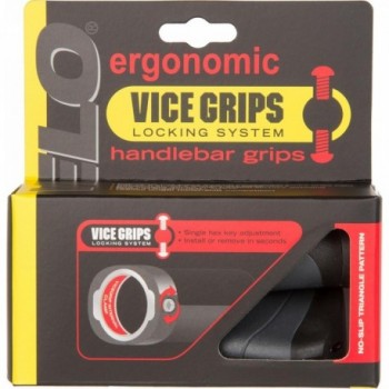 Coppia di Manopole Ergonomiche VELO con Gel, Lunghezza 135/92 mm, Sistema a Vite - 3 - Manopole - 4015493410294