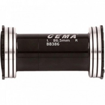 Interlock BB386 Bottom Bracket for Shimano, Width 86.5 mm, Diameter 46 mm, Black - 1