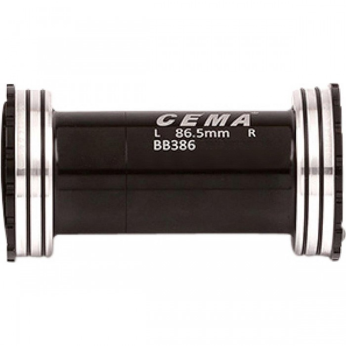 Movimento Centrale Interlock BB386 per Shimano, Larghezza 86,5 mm, Diametro 46 mm, Acciaio Inossidabile, Nero - 1 - Movimento ce